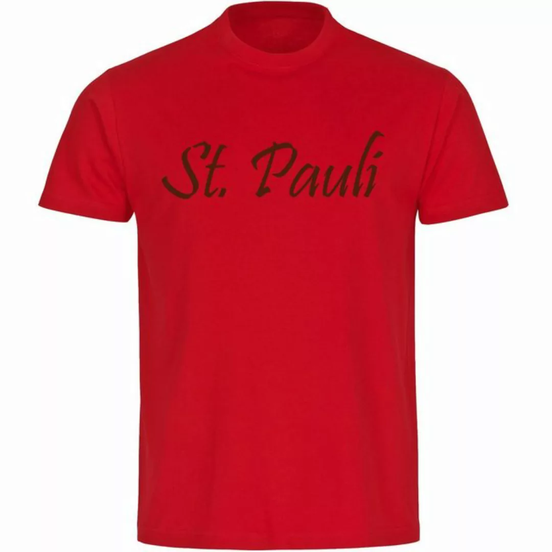 multifanshop T-Shirt Herren St. Pauli - Schriftzug - Männer günstig online kaufen