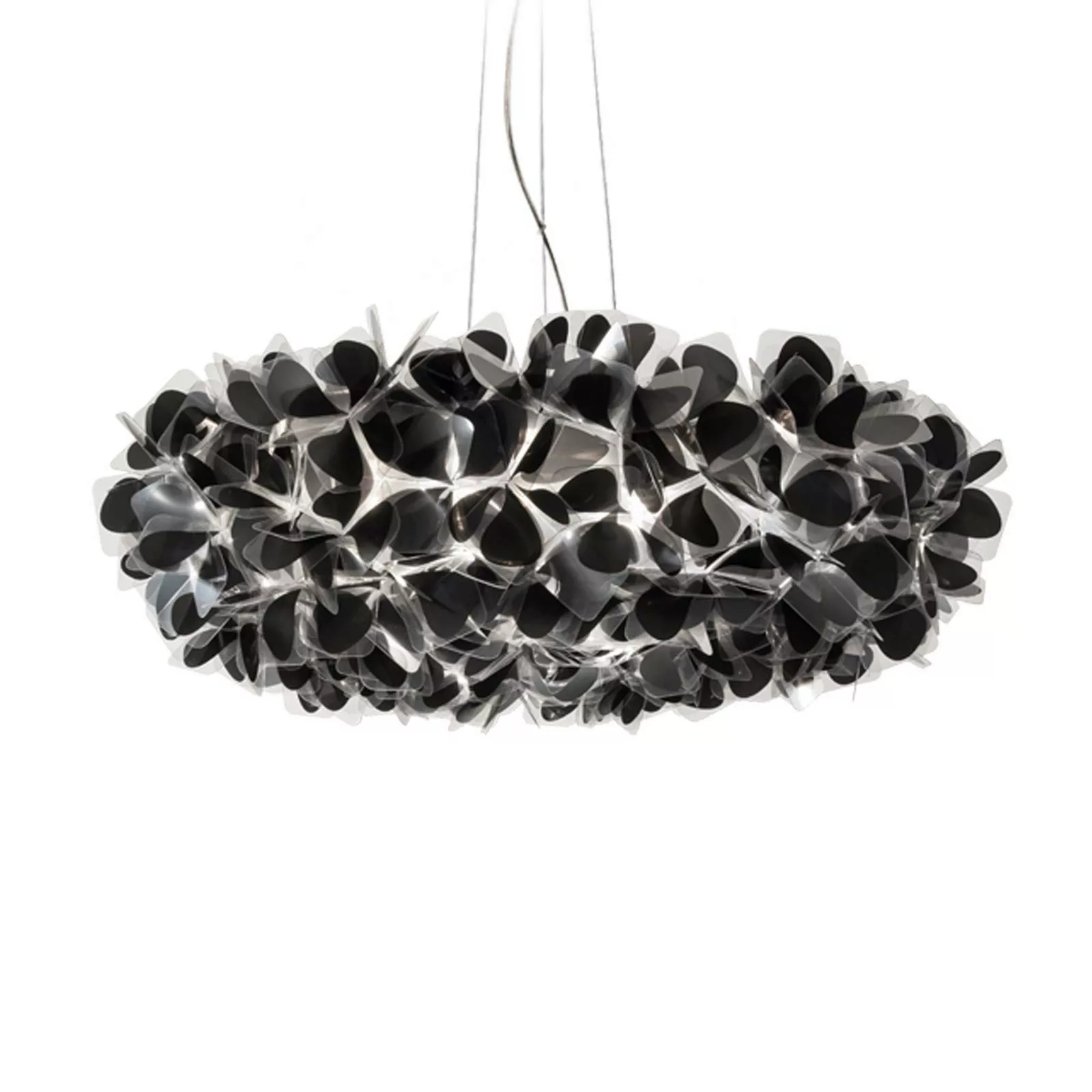 Slamp Hängeleuchte Clizia Mama Non Mama, Ø78cm, schwarz/klar günstig online kaufen