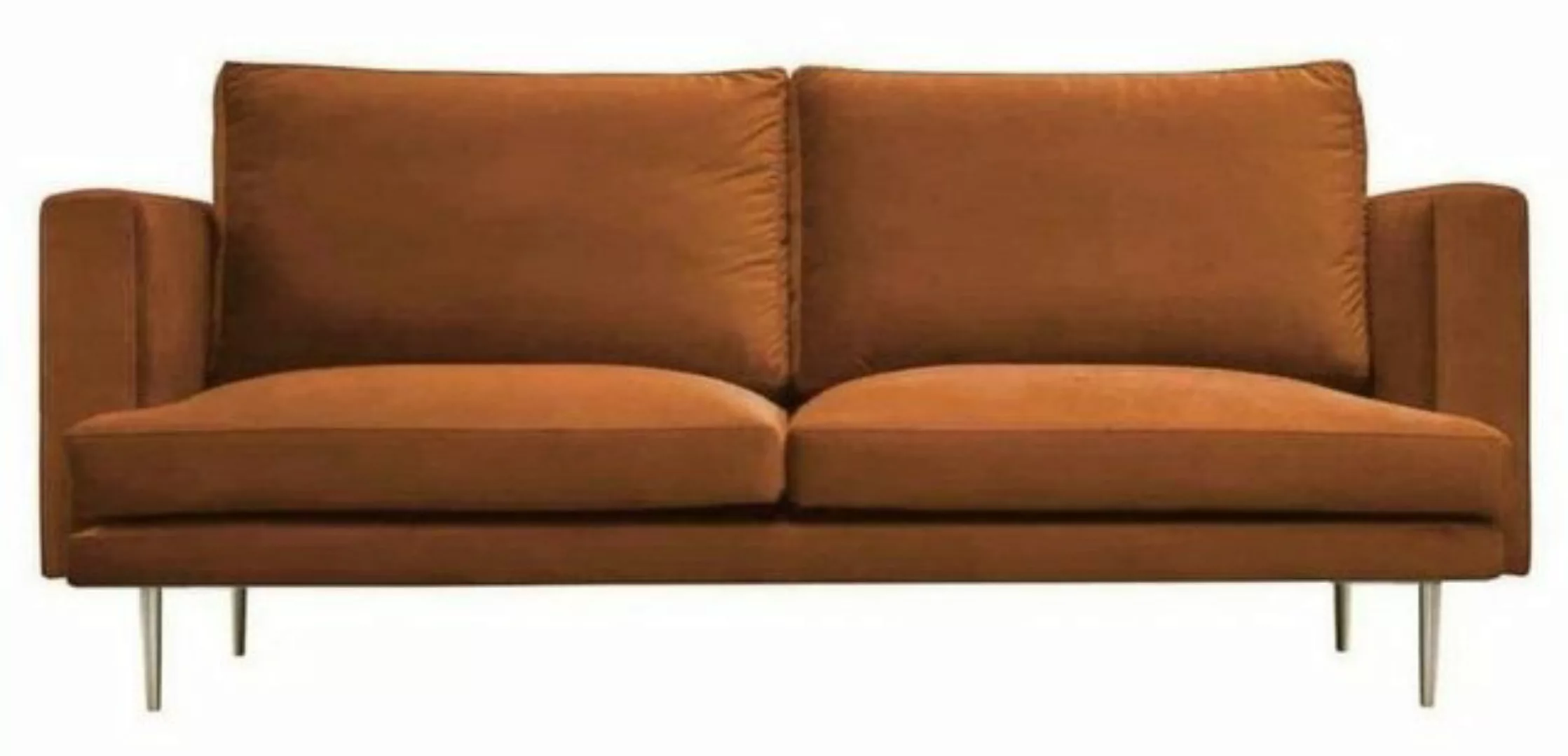 JVmoebel Sofa Roter Dreisitzer mit Edelstahlelementen Design Polster Neu, M günstig online kaufen