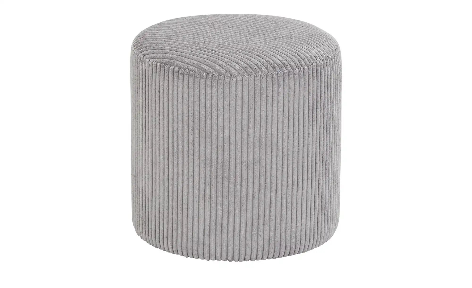 Pouf  Marlene ¦ grau ¦ Maße (cm): B: 41 H: 40,5  Ø: 41 Polstermöbel > Hocke günstig online kaufen