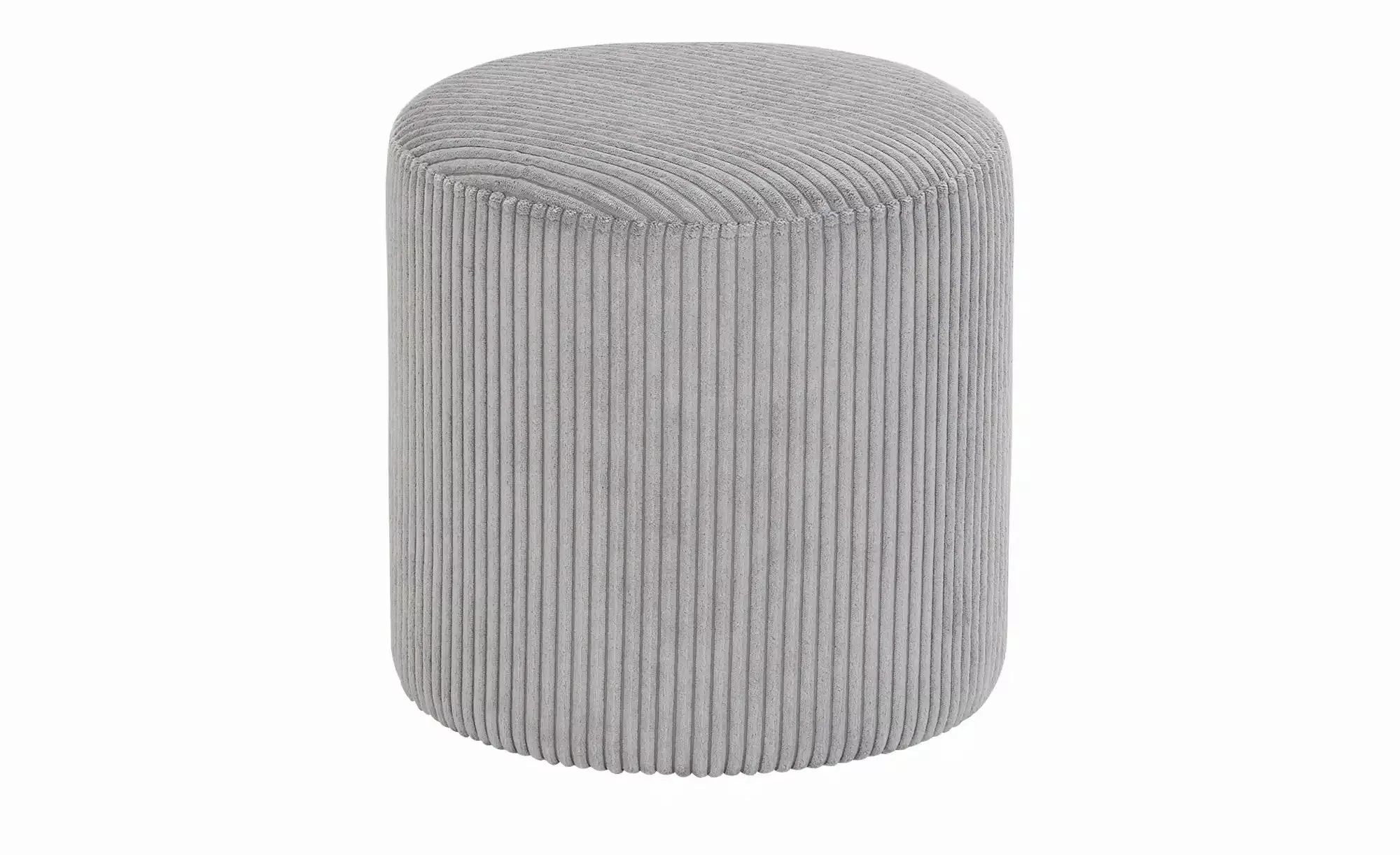 Pouf  Marlene ¦ grau ¦ Maße (cm): B: 41 H: 40,5  Ø: 41 Polstermöbel > Hocke günstig online kaufen