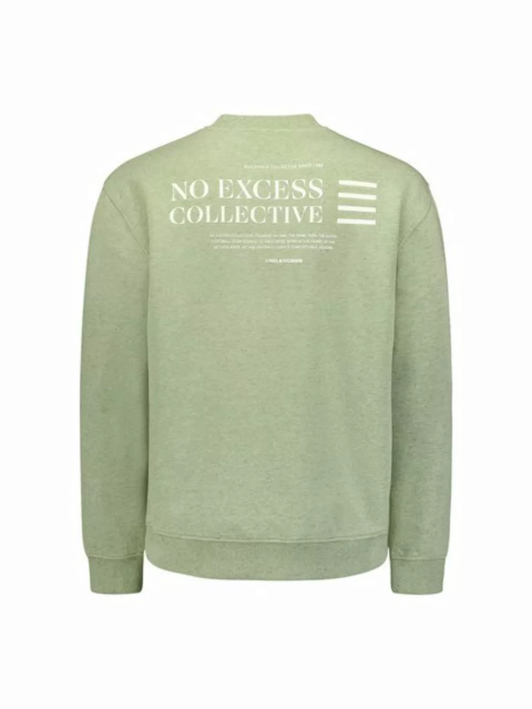 NO EXCESS Sweater No Excess Pullover mit Rückenaufdruck günstig online kaufen