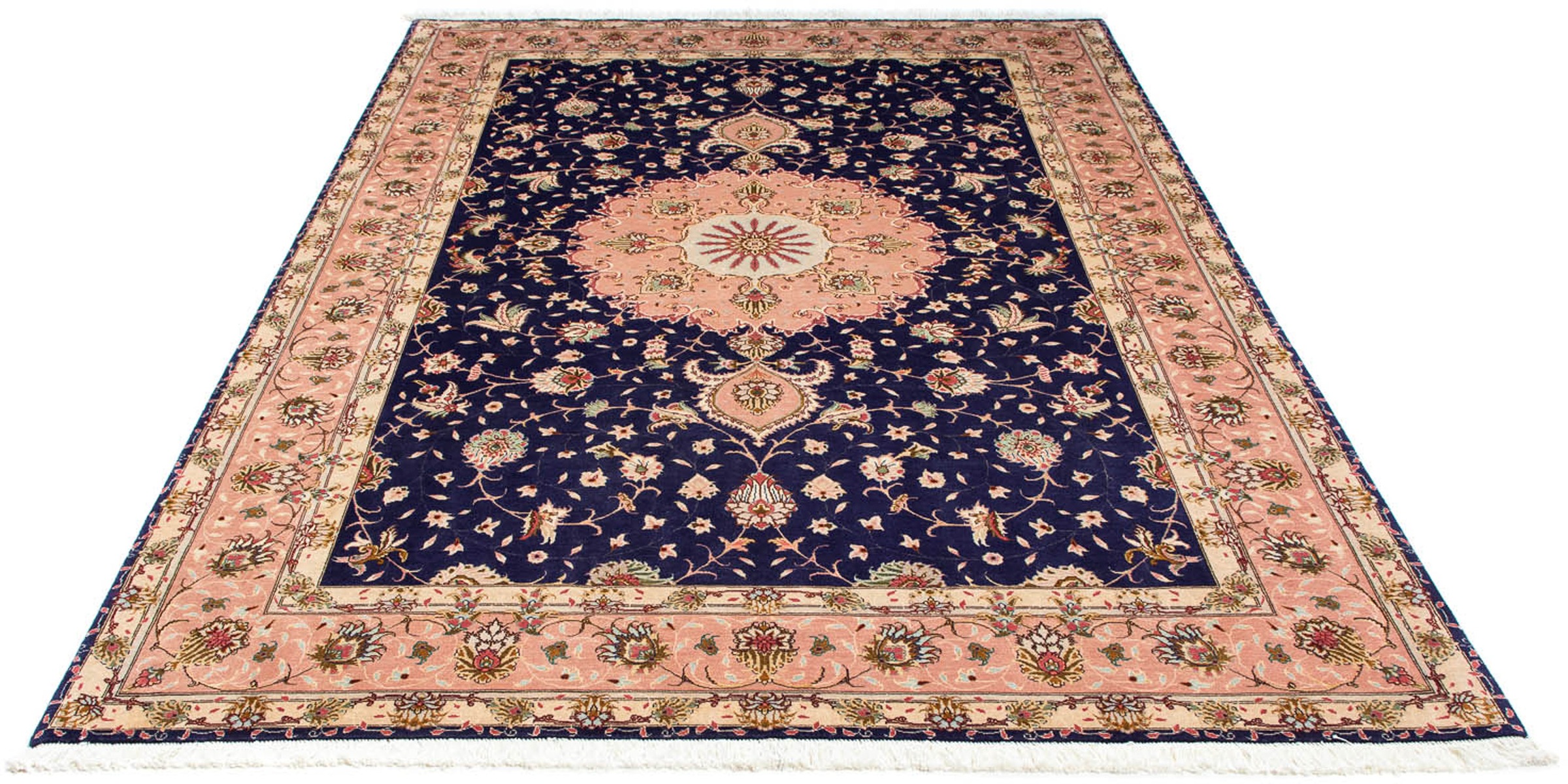 morgenland Orientteppich »Perser - Täbriz - Royal - 250 x 163 cm - dunkelbl günstig online kaufen