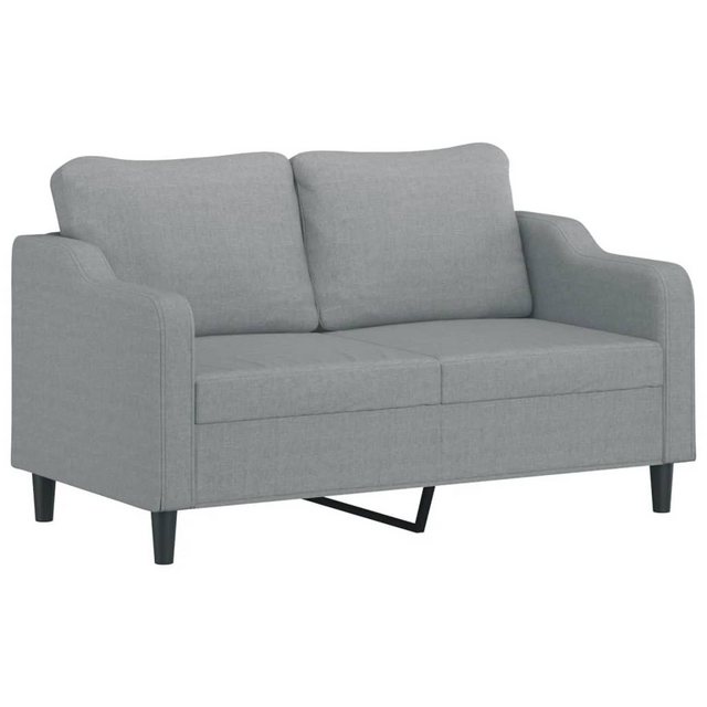 vidaXL Sofa, 2-Sitzer-Sofa Hellgrau 140 cm Stoff günstig online kaufen