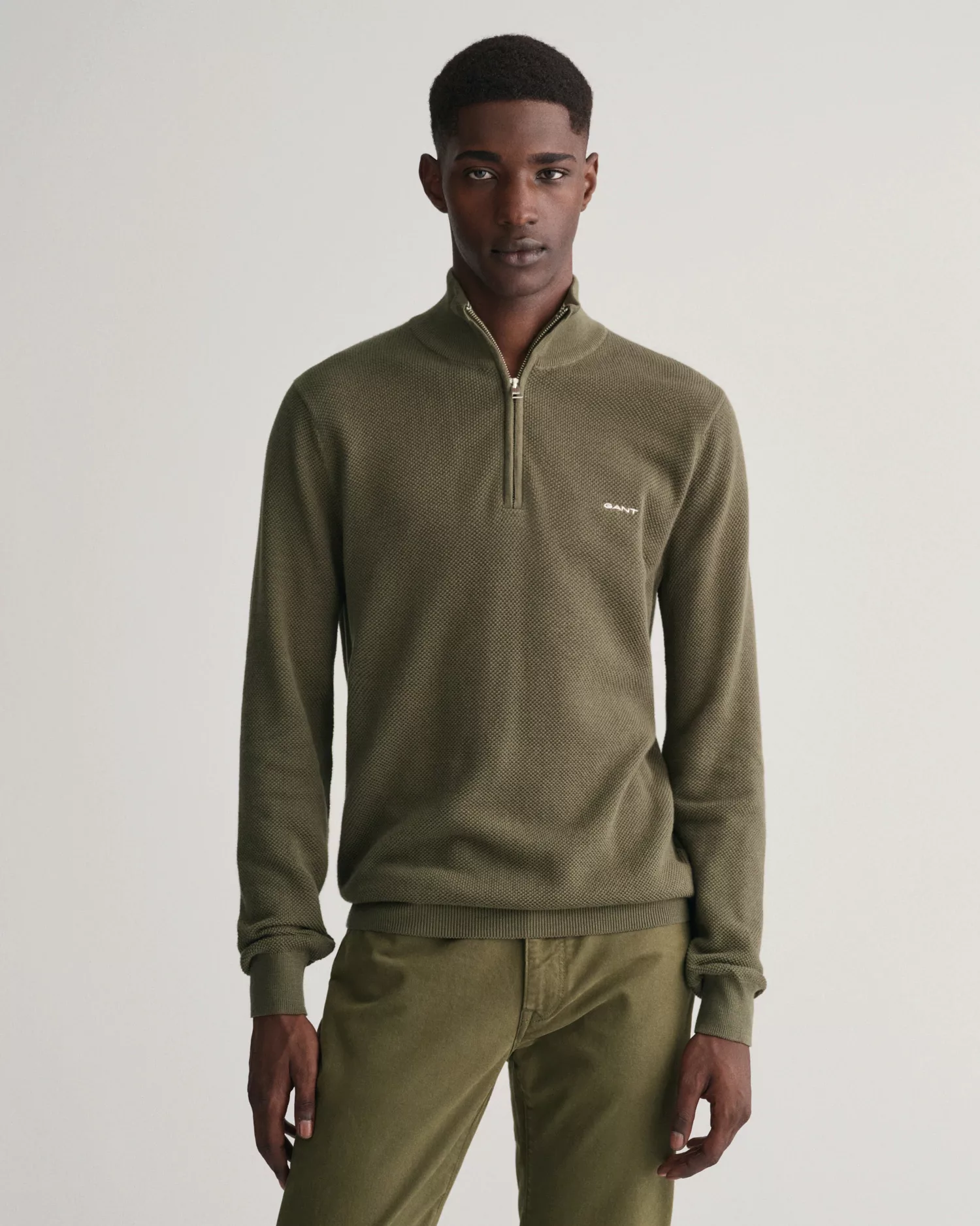 Gant Troyer "COTTON PIQUE HALF ZIP", mit Piqué-Struktur günstig online kaufen