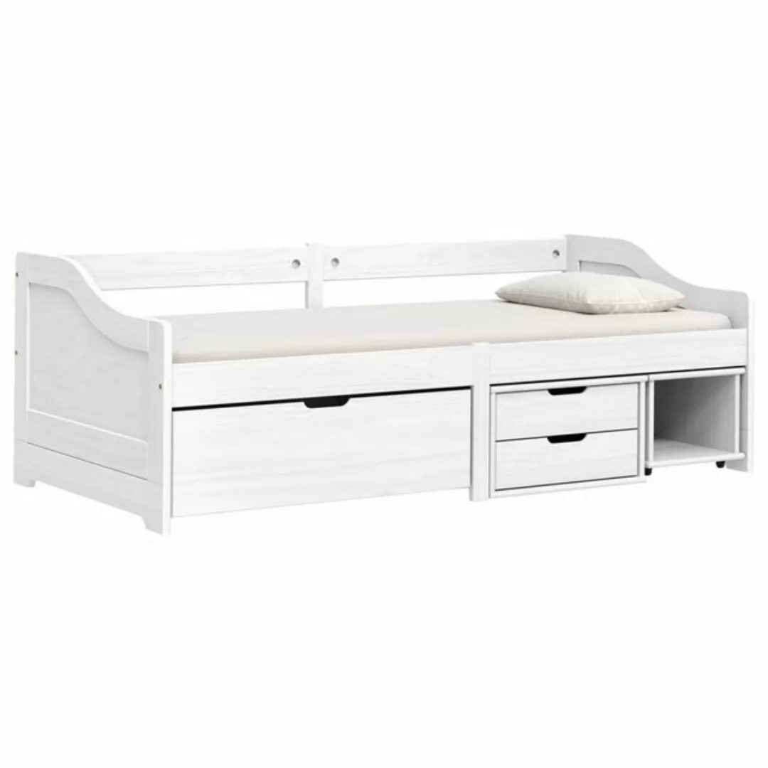 vidaXL Bett Tagesbett mit 3 Schubladen IRUN Weiß 90x200cm Massivholz Kiefer günstig online kaufen