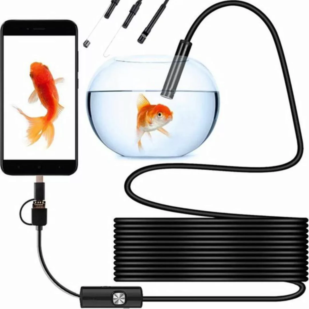 Retoo 1M USB Endoskop Kamera 5,5mm LED HD Inspektion Wasserdicht Handy Insp günstig online kaufen