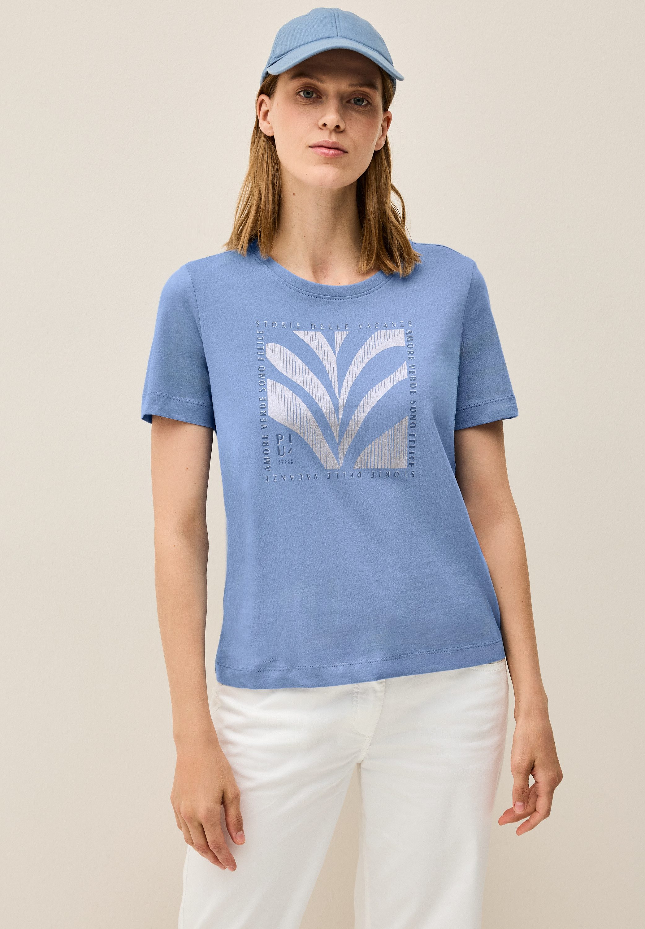 Cecil T-Shirt, aus reiner Baumwolle günstig online kaufen