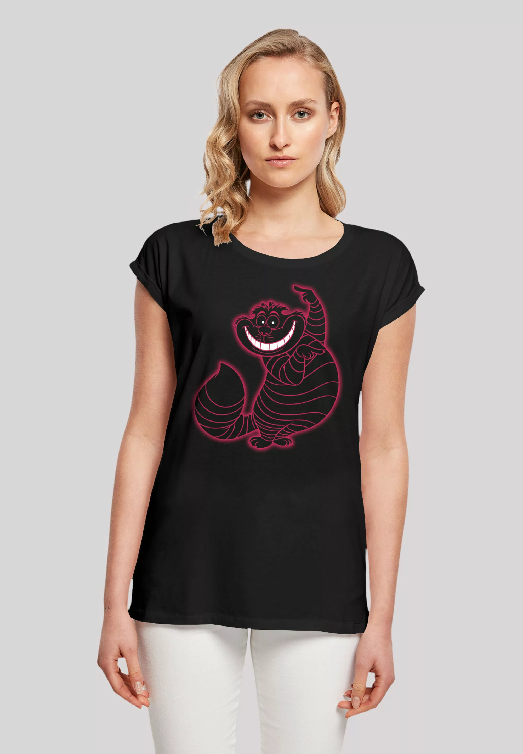 F4NT4STIC T-Shirt "Disney Alice im Wunderland Cheshire Cat Pinky", Premium günstig online kaufen