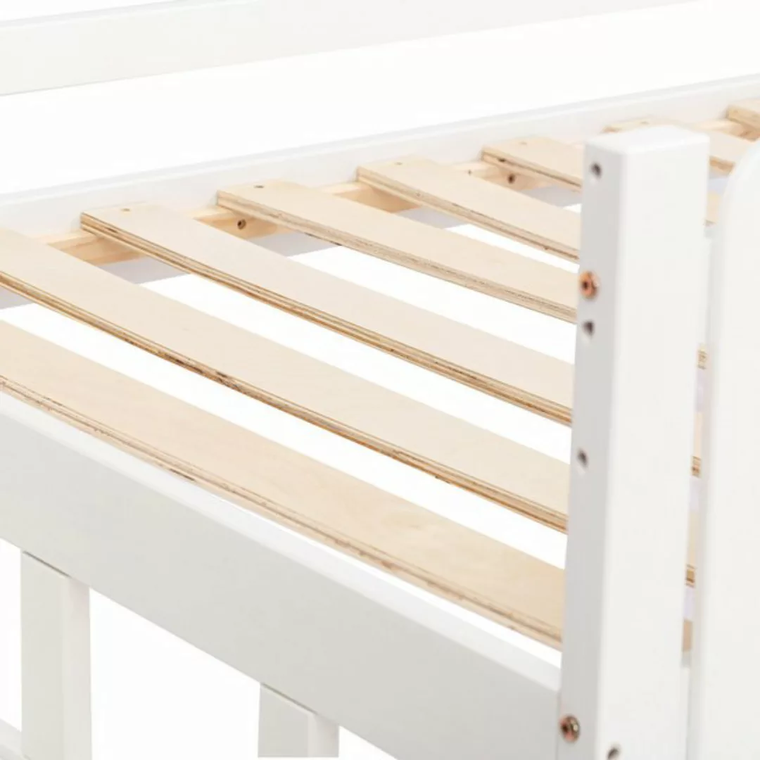 MODFU Kinderbett Holzbett mit Lattenrost (90*200cm, Holzbett, Nachttisch mi günstig online kaufen