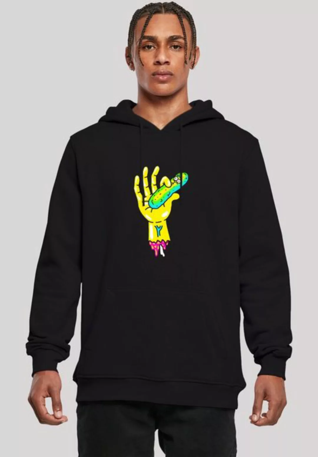 F4NT4STIC Sweatshirt Rick and Morty Pickle Hand Print günstig online kaufen