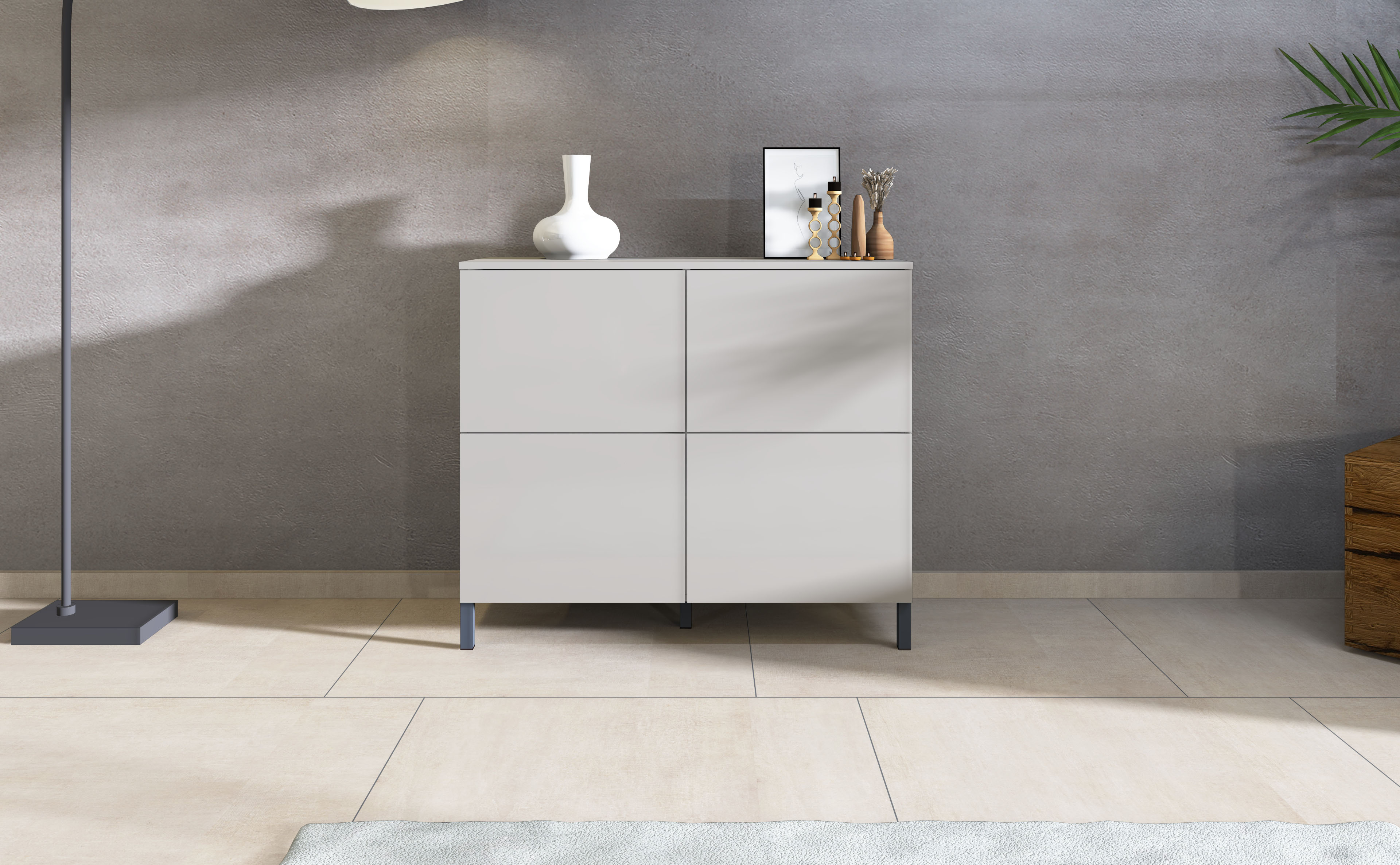 borchardt Möbel Kommode "Haama", Drucköffner (Push-To-Open), höhenverstellb günstig online kaufen