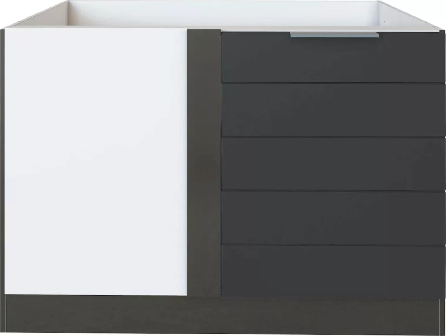 Kochstation Eckunterschrank "KS-Luhe", 120 cm breit, hochwertige MDF-Fronte günstig online kaufen