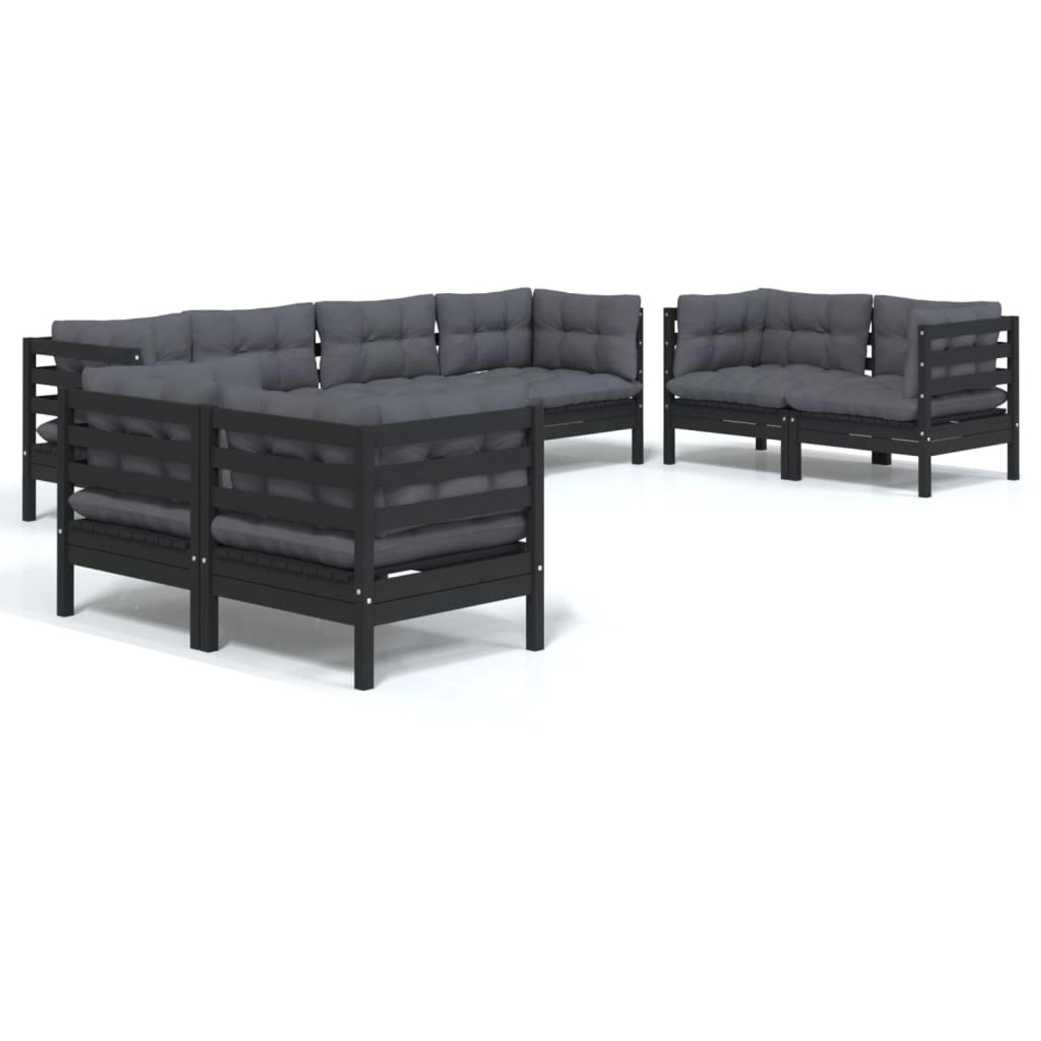 vidaXL 8-tlg Garten-Lounge-Set mit Kissen Kiefer Massivholz Modell 135 günstig online kaufen