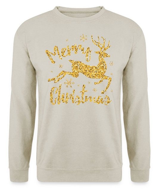 Quattro Formatee Sweatshirt Merry Christmas Rentier - Weihnachten Nikolaus günstig online kaufen