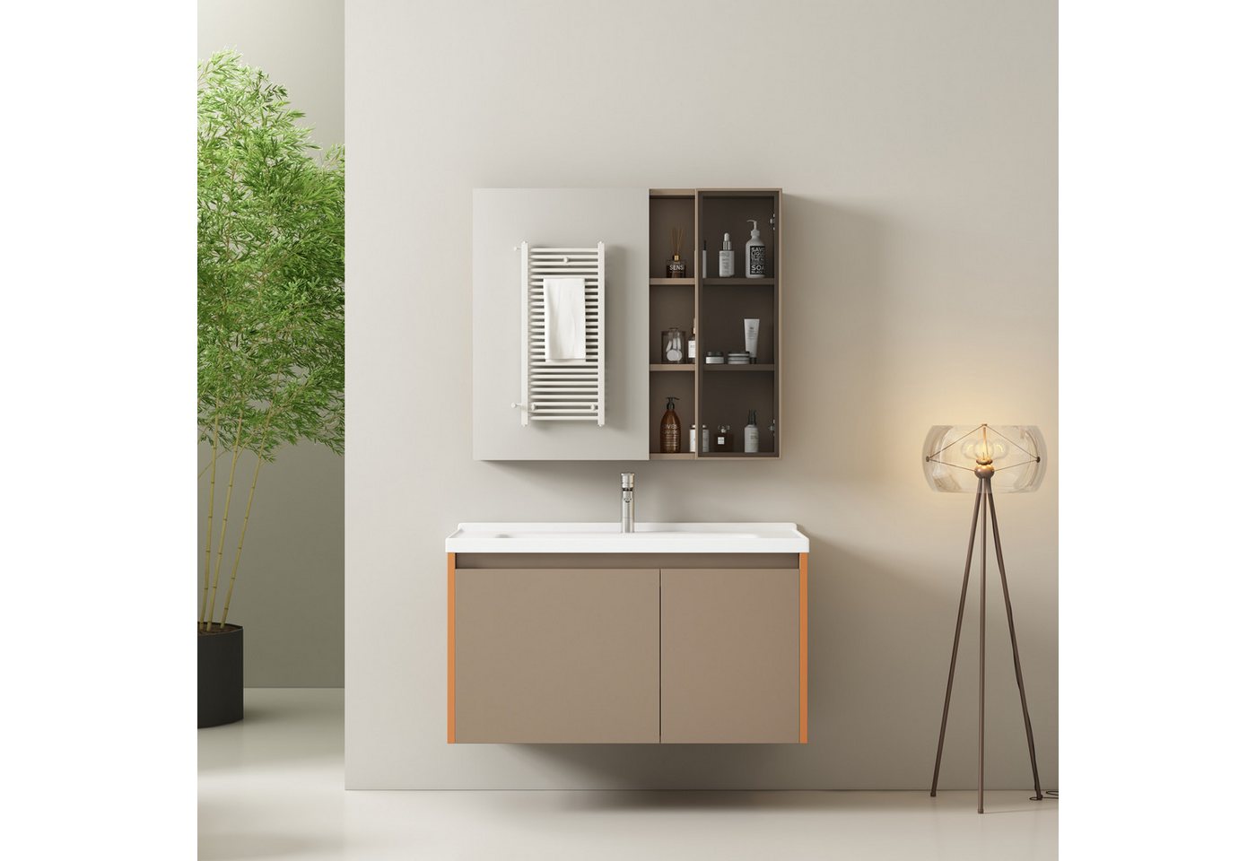 Sweiko Waschbeckenunterschrank Badezimmer Badmöbel Set :Waschbeckenuntersch günstig online kaufen
