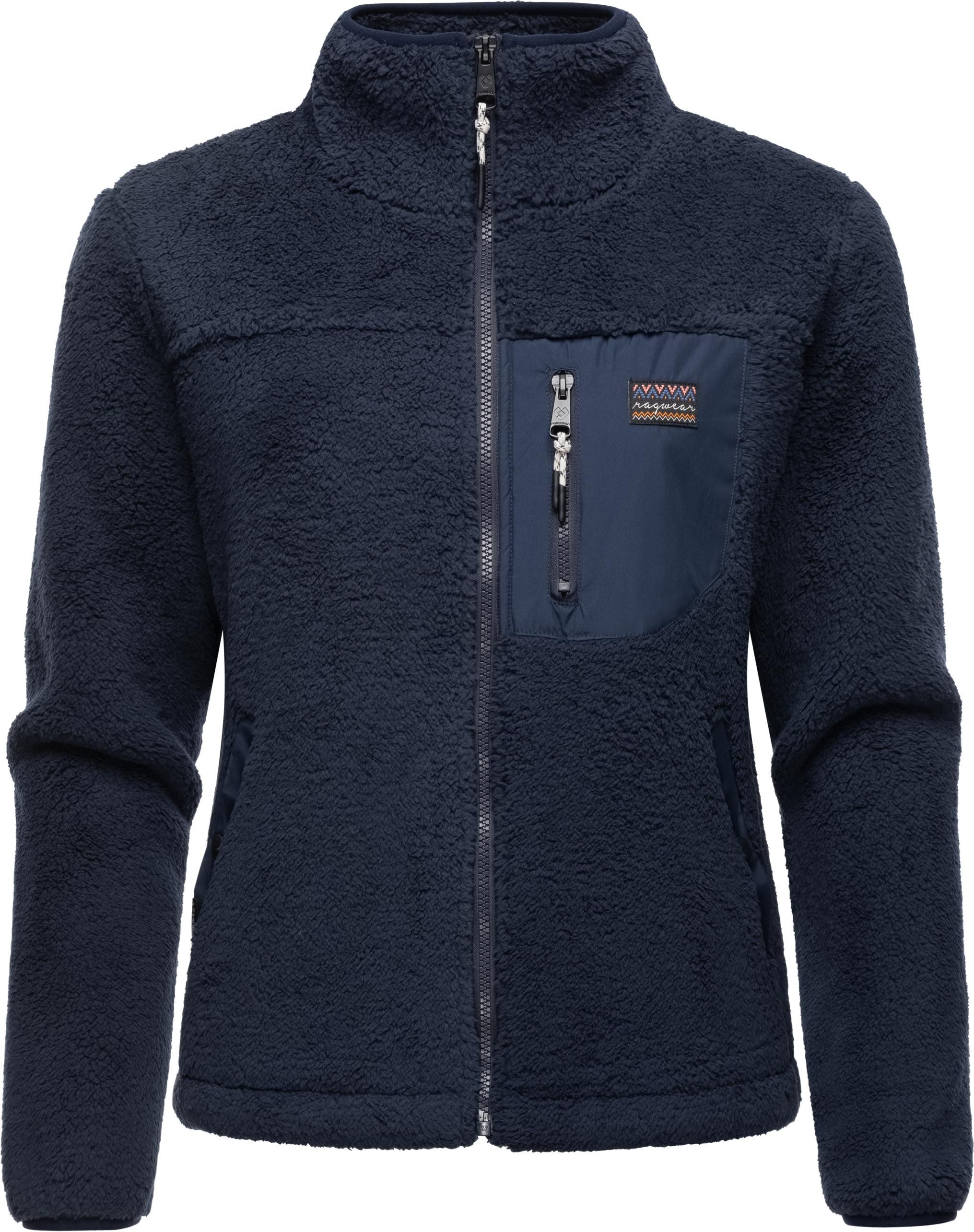 Ragwear Plüschjacke "Alaris", ohne Kapuze, Kuschelige Fleecejacke mit Brust günstig online kaufen