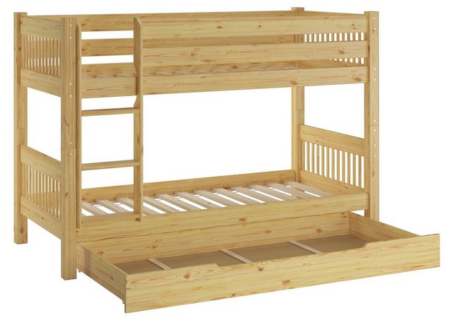 ERST-HOLZ Etagenbett Etagenbett 90x200 Kiefer massiv für Kinder günstig online kaufen