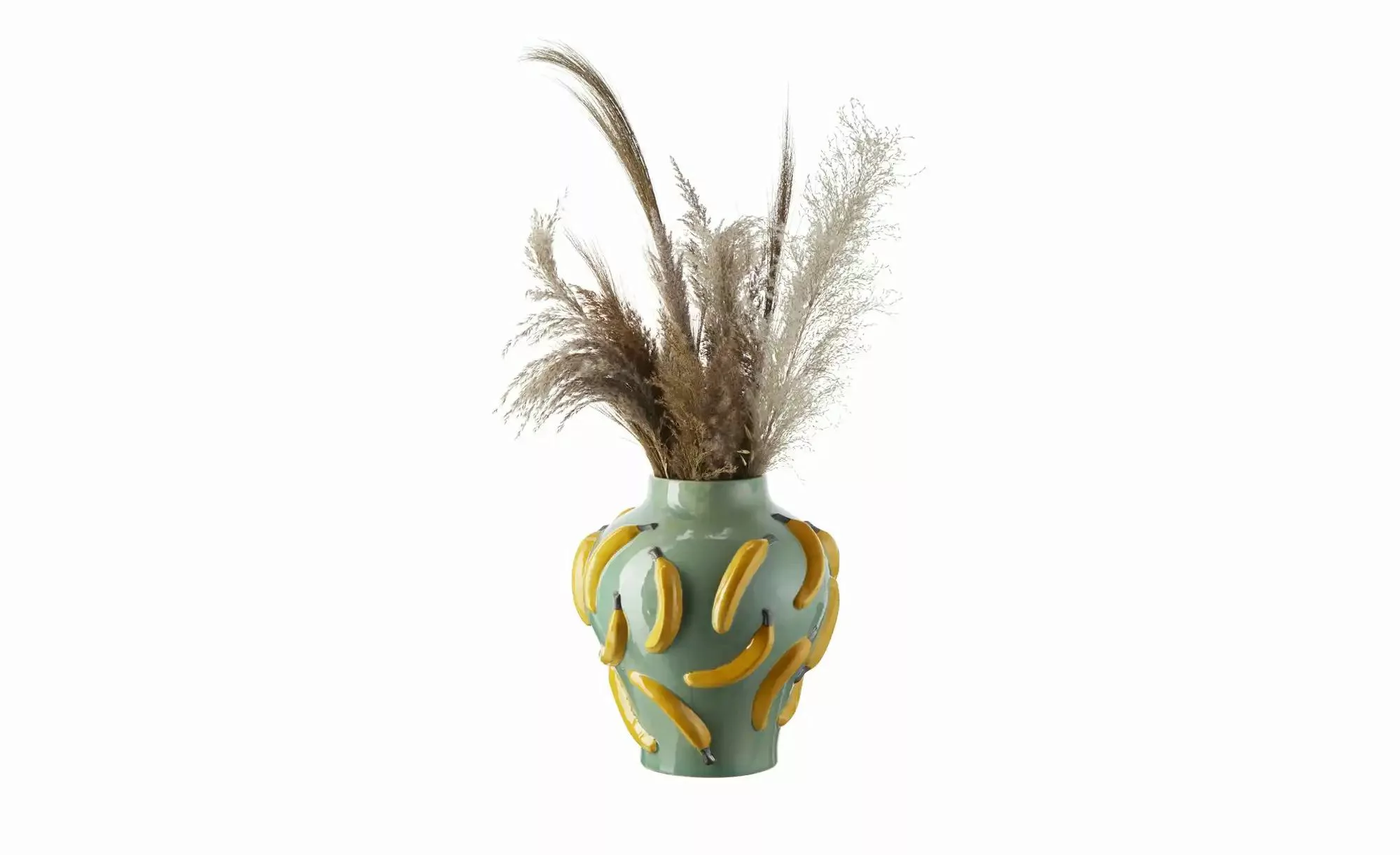 Vase Bananen   ¦ grün ¦ Keramik ¦ Maße (cm): H: 37,5  Ø: 34 Accessoires > V günstig online kaufen