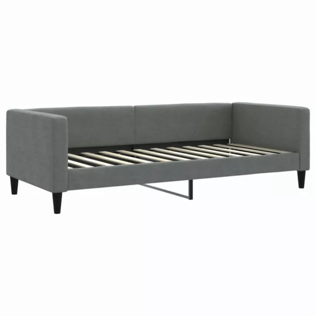 furnicato Bett Tagesbett Dunkelgrau 90x200 cm Stoff (1-tlg) günstig online kaufen