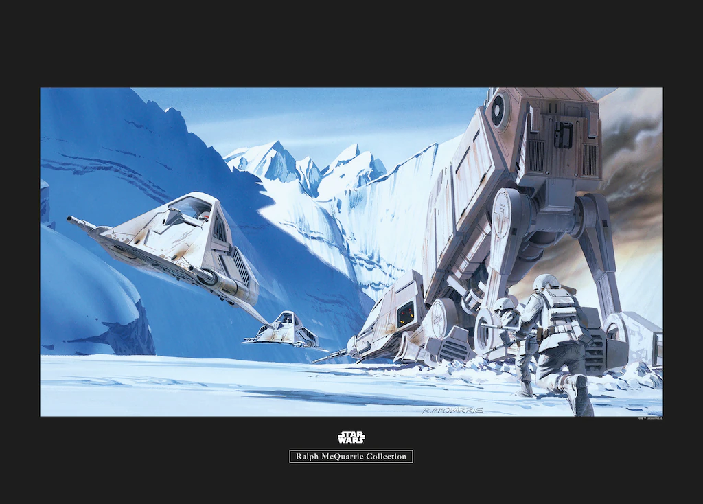 Komar Poster »Star Wars Classic RMQ Hoth Battle Snowspeeder«, Star Wars, (1 günstig online kaufen