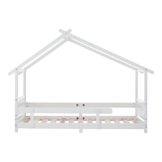 REDOM Kinderbett Hausbett Funktionsbett Holzbett mit Gitter und Lattenrost günstig online kaufen