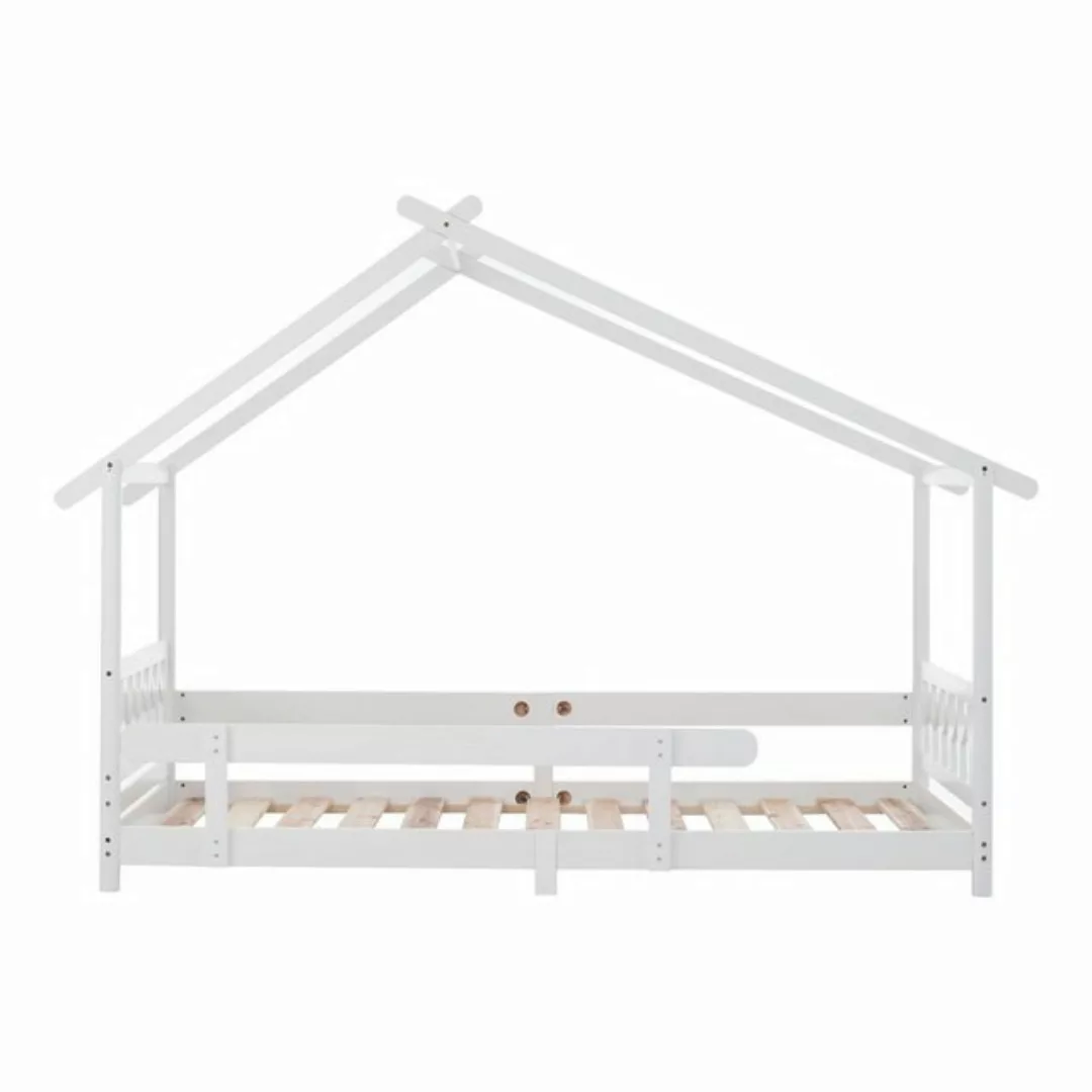 REDOM Kinderbett Hausbett Funktionsbett Holzbett mit Gitter und Lattenrost günstig online kaufen