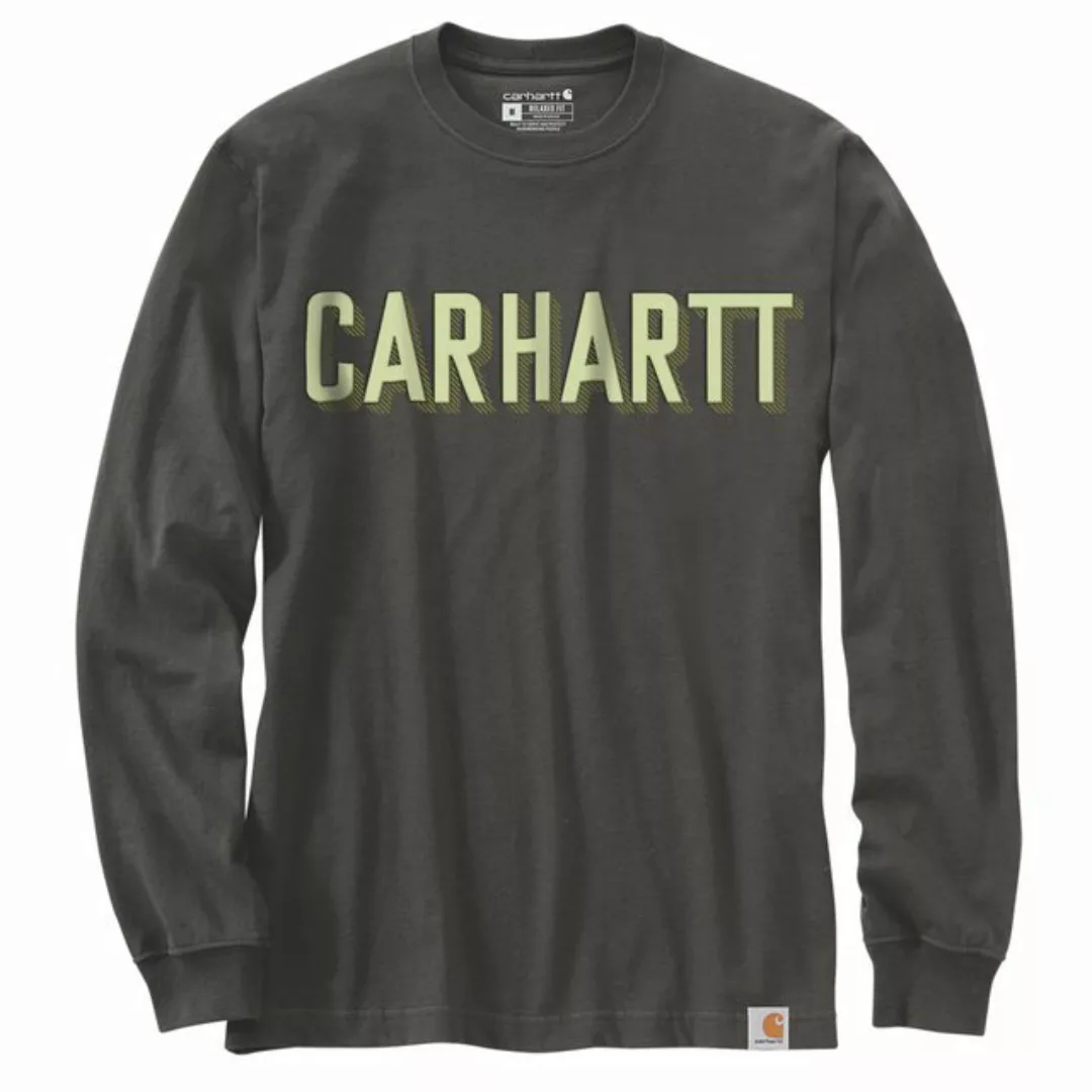 Carhartt Longsleeve Block Logo Graphic Schwerer Jersey günstig online kaufen