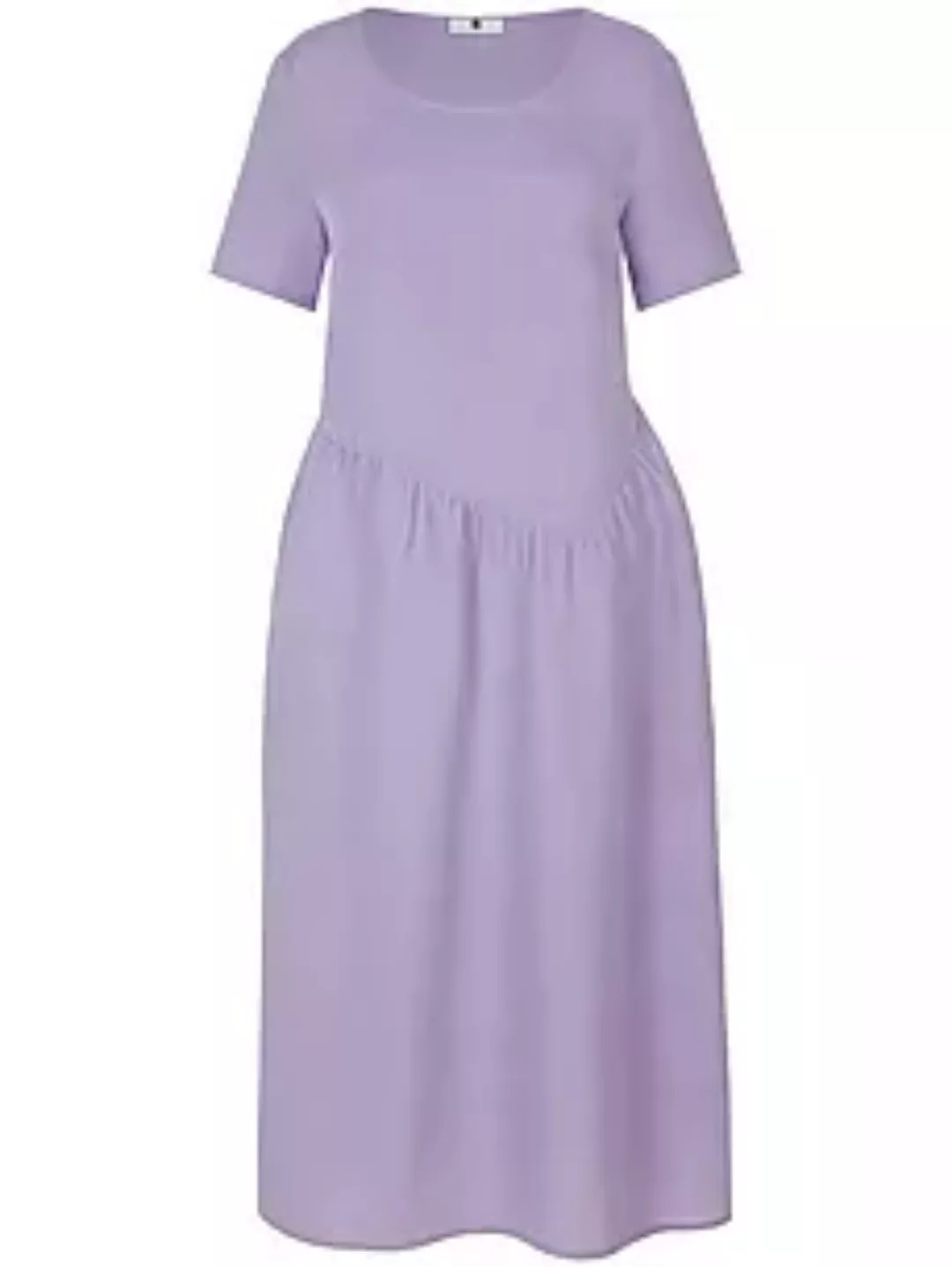 Kleid Rundhals-Ausschnitt Anna Aura lila günstig online kaufen