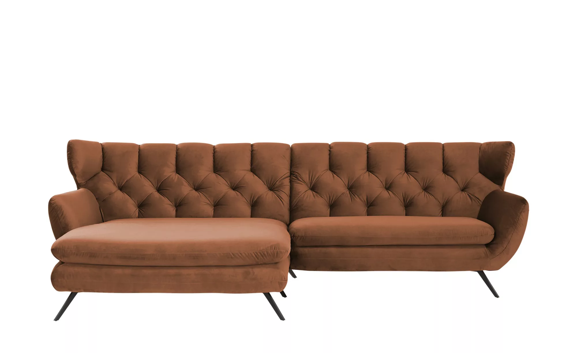 pop Ecksofa  Caldara - braun - 94 cm - Polstermöbel > Sofas > Ecksofas - Mö günstig online kaufen