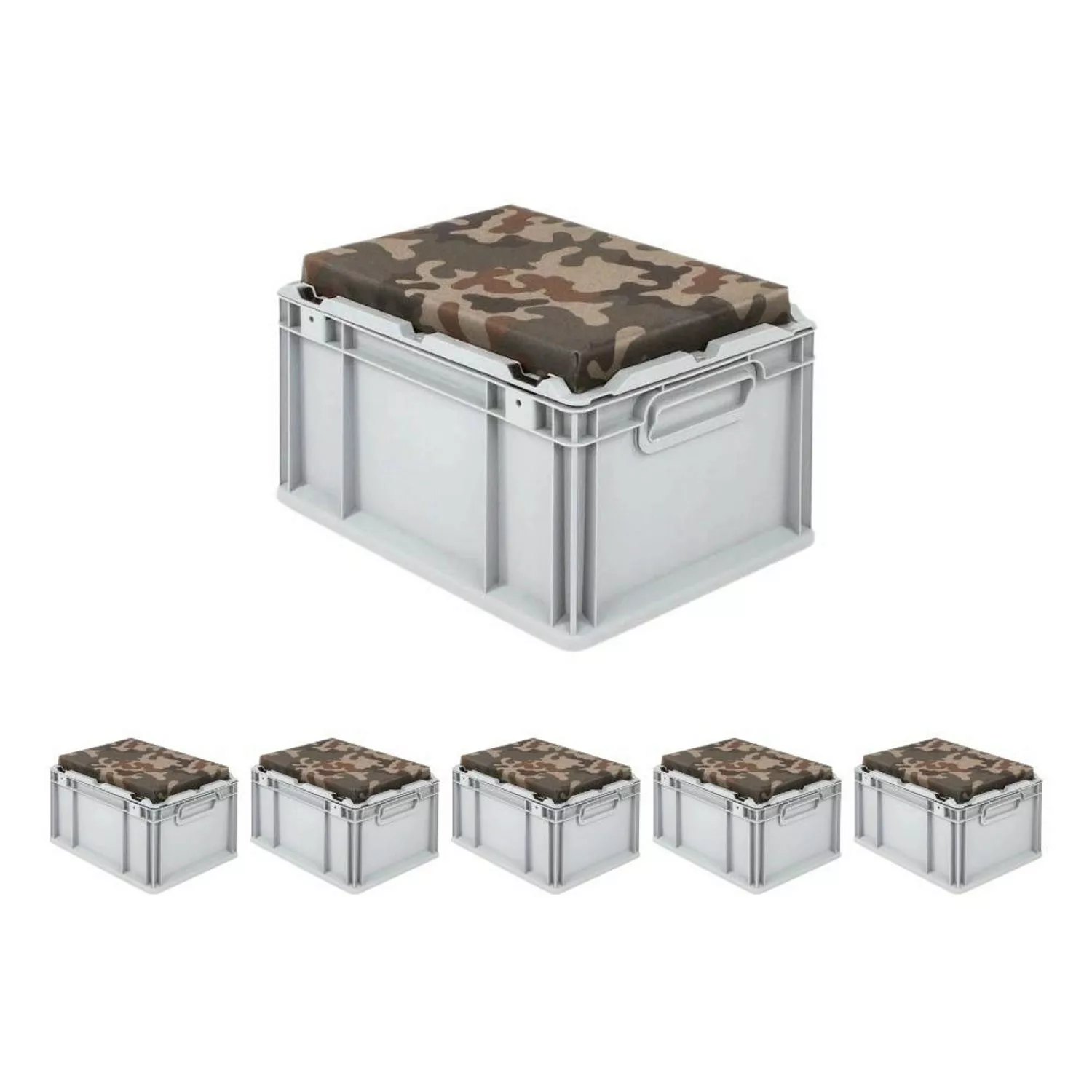 PROREGAL SparSet 6x Eurobox NextGen Seat Box Camouflage HxBxT 265 x 30 x 40 günstig online kaufen