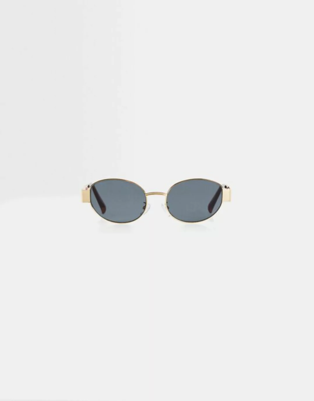 Bershka Ovale Sonnenbrille Mit Metallgestell Bskteen Gold günstig online kaufen