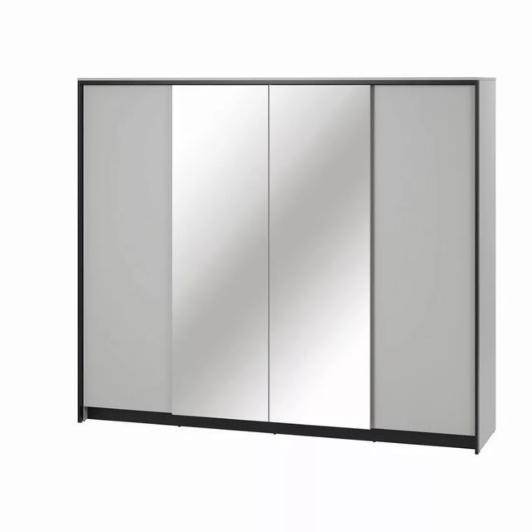 Compleo Kleiderschrank MIYA viertürig, mit zwei Spiegel, Modern Schlafzimme günstig online kaufen