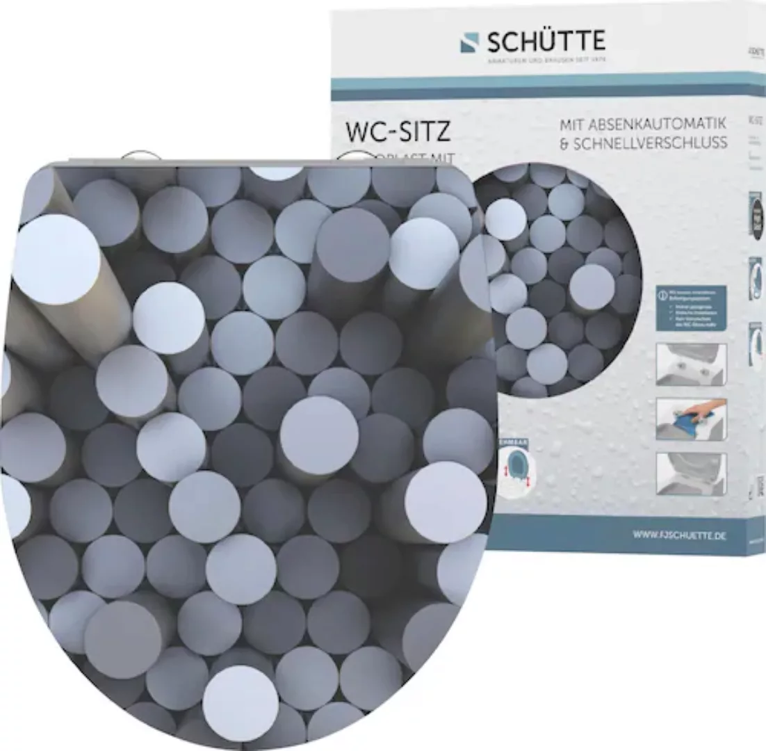 Schütte WC-Sitz "Round Dips", Duroplast, Absenkautomatik, Schnellverschluss günstig online kaufen