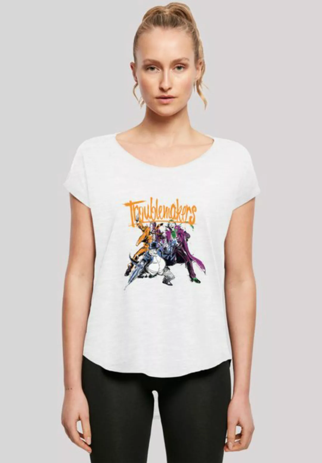 F4NT4STIC T-Shirt Long Cut T-Shirt 'DC Comics Batman Troublemakers' Damen,P günstig online kaufen