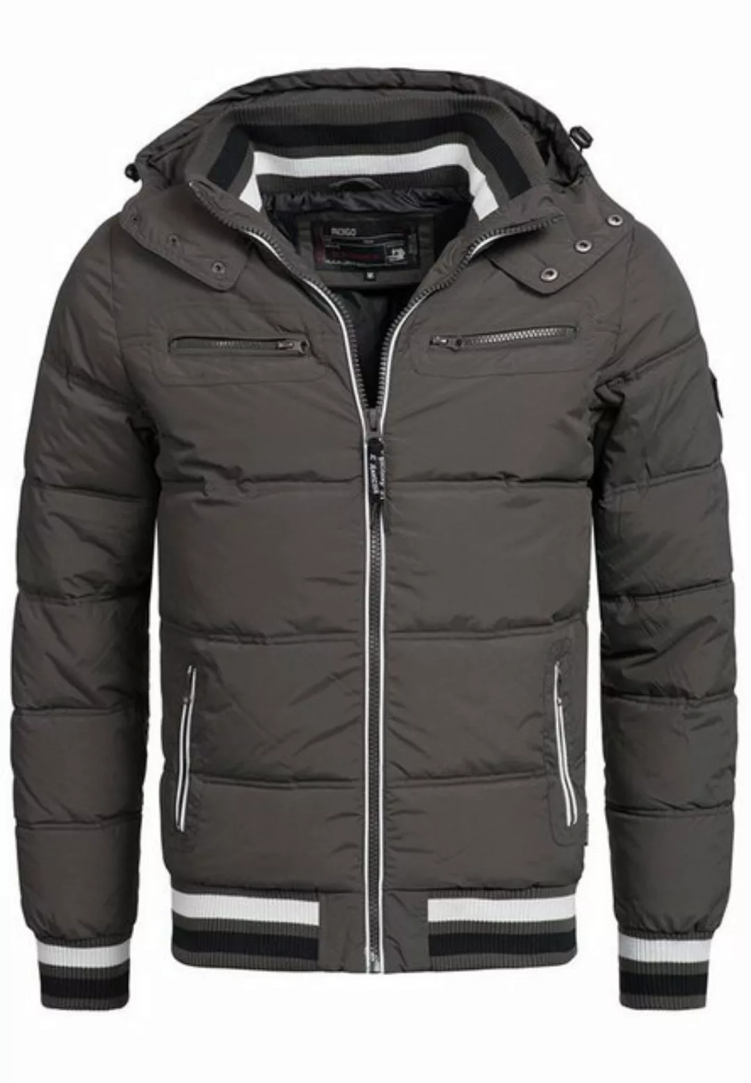 Indicode Winterjacke Marlon mit sportlichem Rippstrickbündchen günstig online kaufen