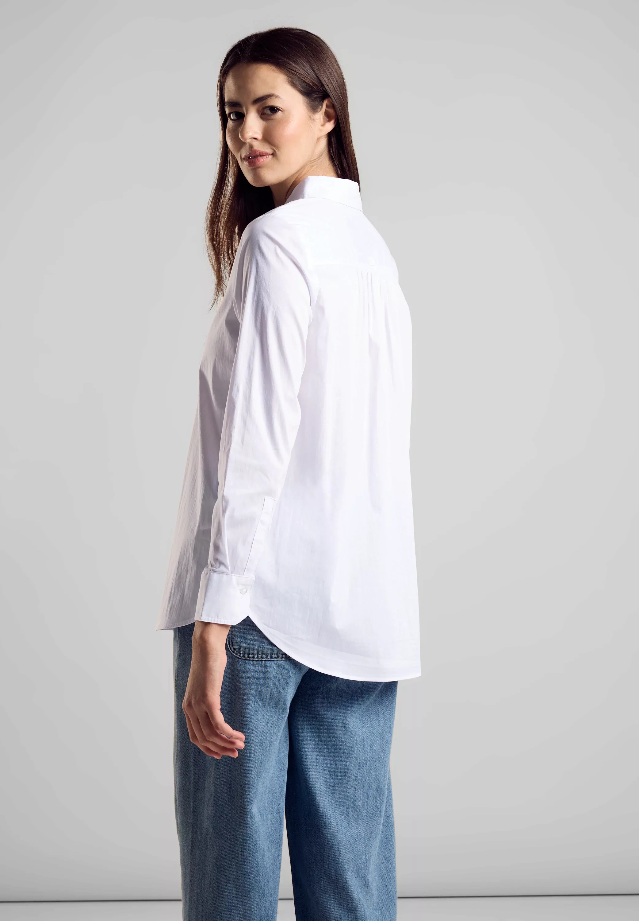 STREET ONE Longbluse, in Unifarbe günstig online kaufen