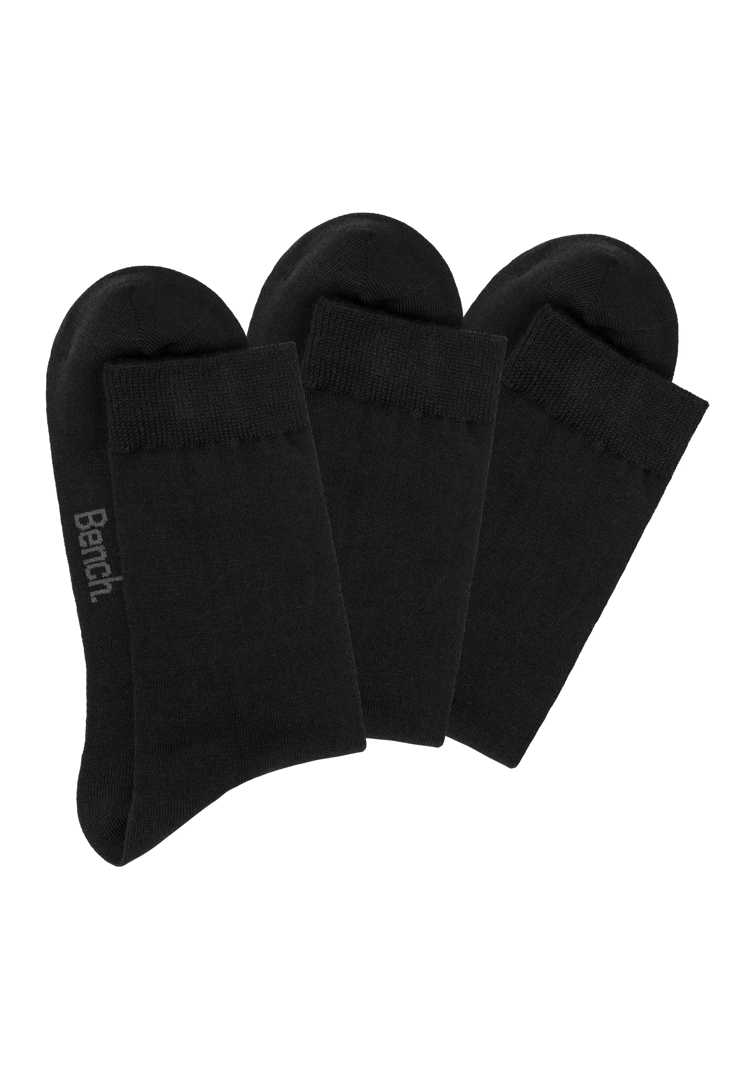 Bench. Socken, (Packung, 3 Paar), Herrensocken mit wärmender Wolle günstig online kaufen