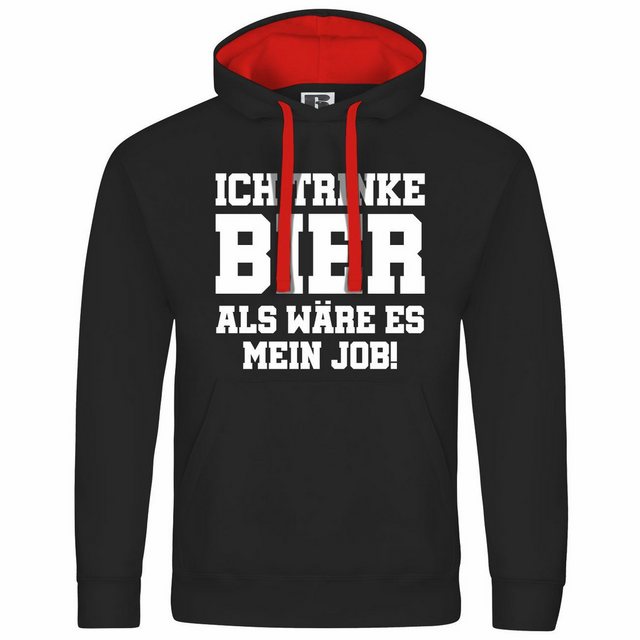 deinshirt Kapuzenpullover Herren Kapuzenpullover Ich trinke Bier als wäre e günstig online kaufen