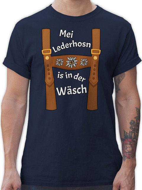 Shirtracer T-Shirt Meine Lederhose ist in der Wäsche - Mei Lederhosn is in günstig online kaufen