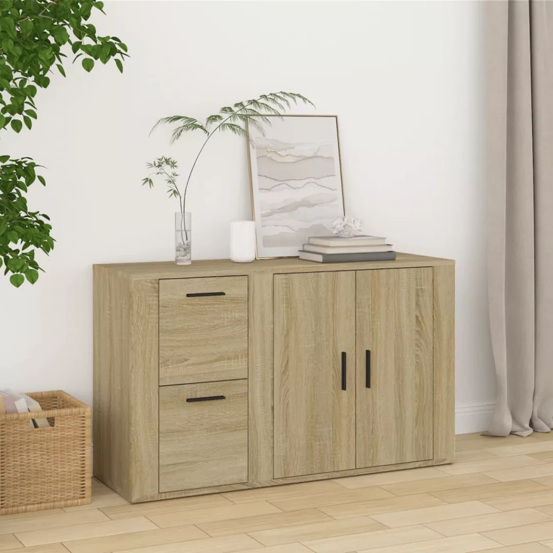 Vidaxl Sideboard Sonoma-eiche 100x33x59,5 Cm Holzwerkstoff günstig online kaufen