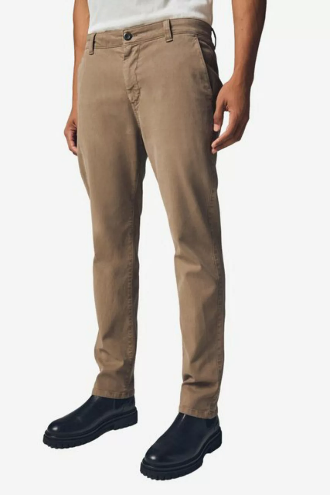 Next Stoffhose Slim Fit Chinohose mit Gürtel – Kurzgröße (2-tlg) günstig online kaufen