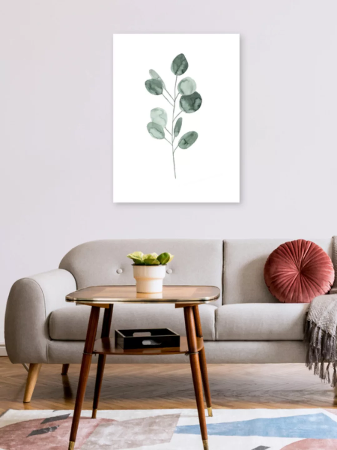 Poster / Leinwandbild - Mantika Botanical Eukalyptus Ast günstig online kaufen