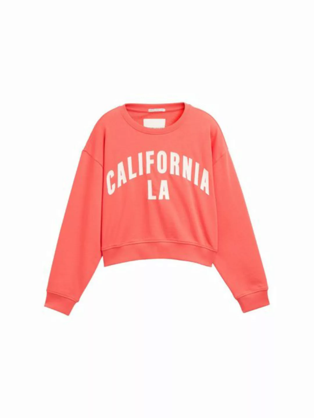 TOM TAILOR Sweatshirt Cropped Sweatshirt mit Print günstig online kaufen