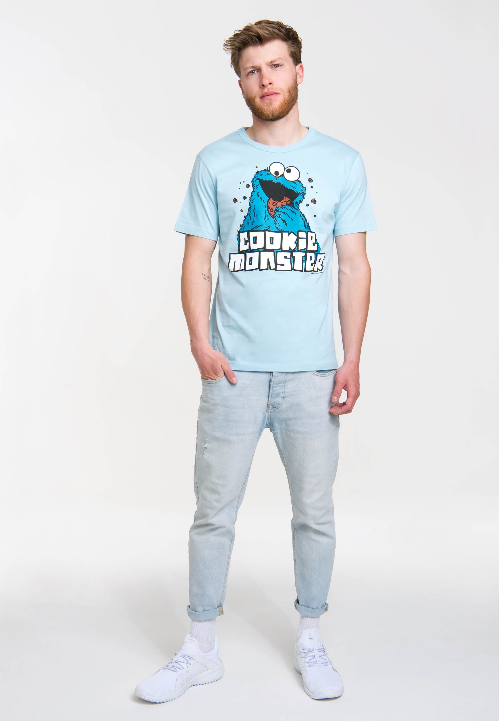 LOGOSHIRT T-Shirt "Sesamstrasse - Krümelmonster", mit coolem Print günstig online kaufen