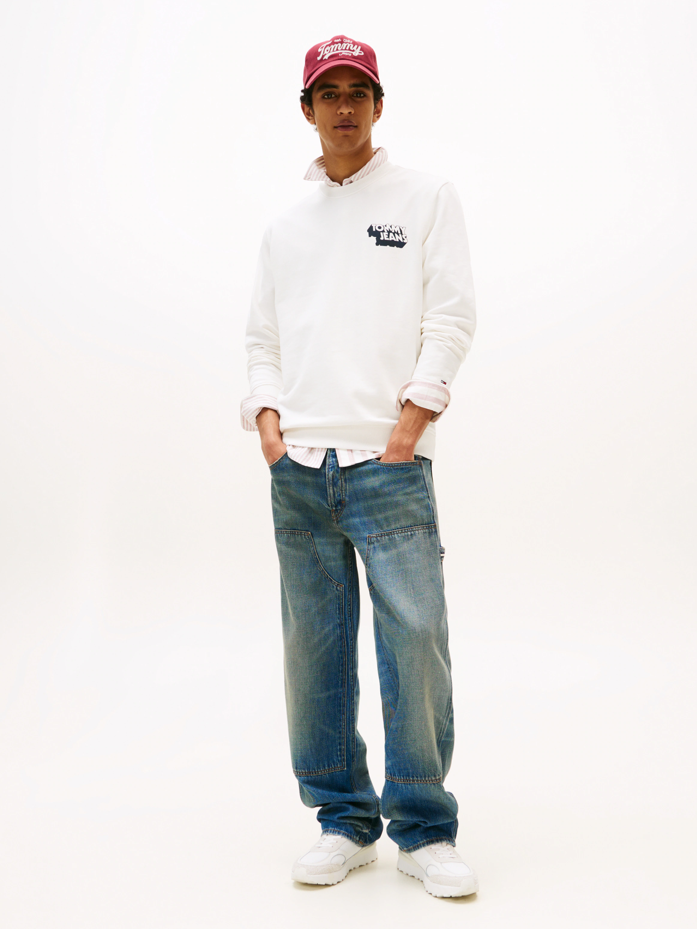Tommy Jeans Sweatshirt "TJM REG STACK CREW EXT", Mit Rundhalsausschnitt günstig online kaufen