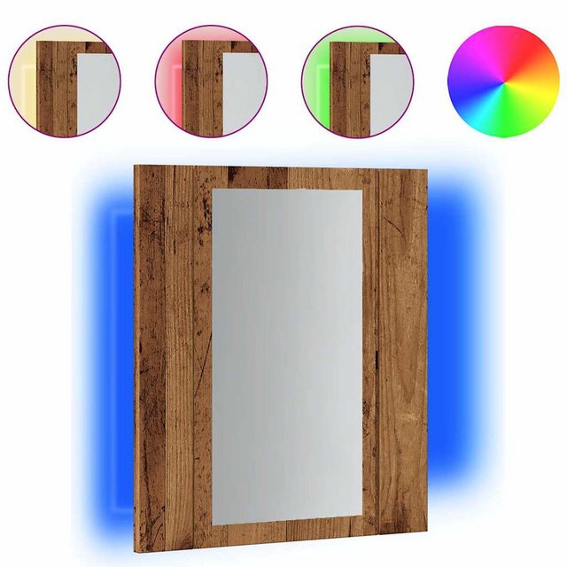 vidaXL Schrankmodule LED-Spiegelschrank Altholz-Optik 40x12x45 cm Holzwerks günstig online kaufen