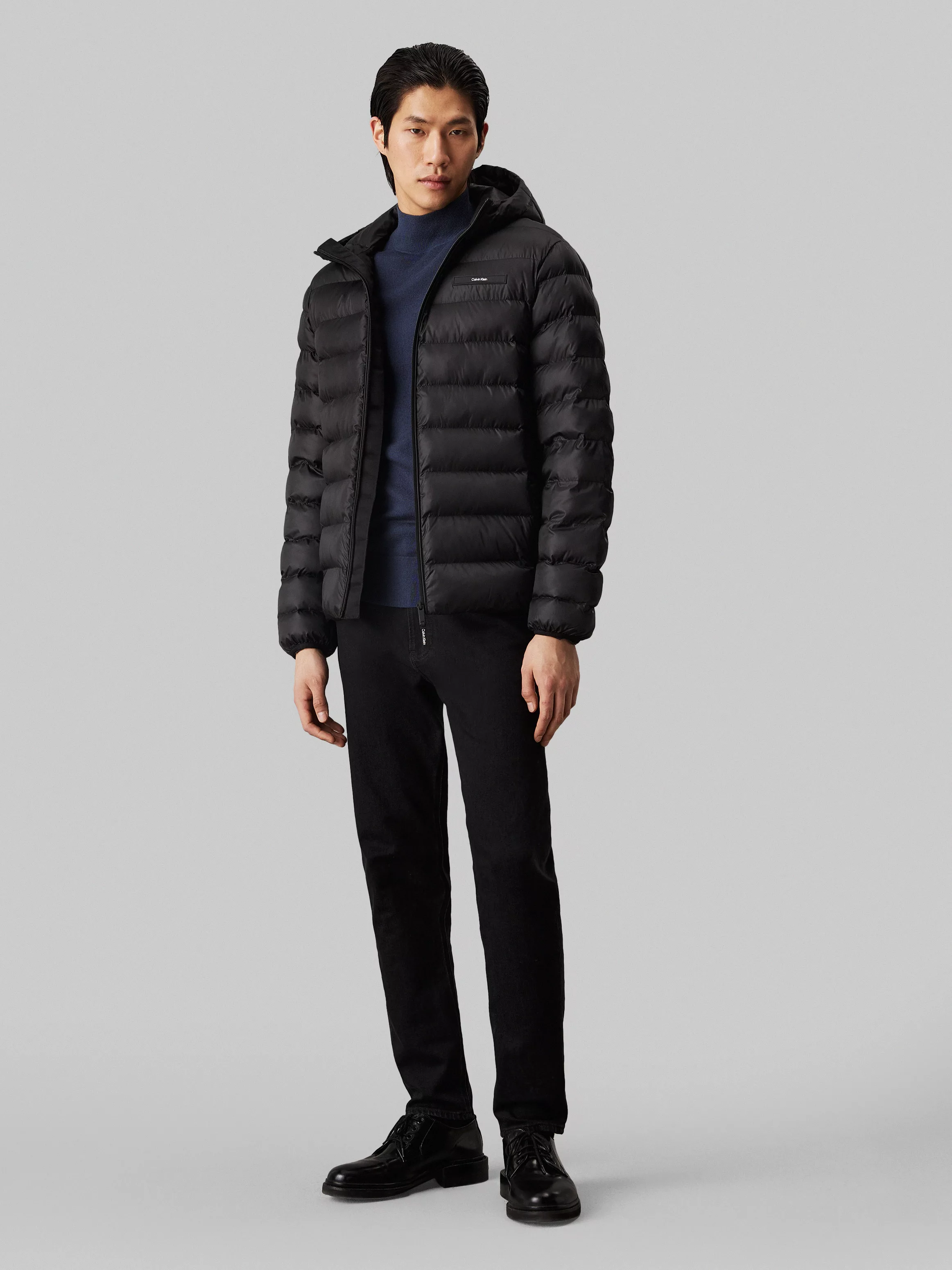 Calvin Klein Outdoorjacke RECYCLED HOODED PUFFER JACKET mit Logopatch günstig online kaufen