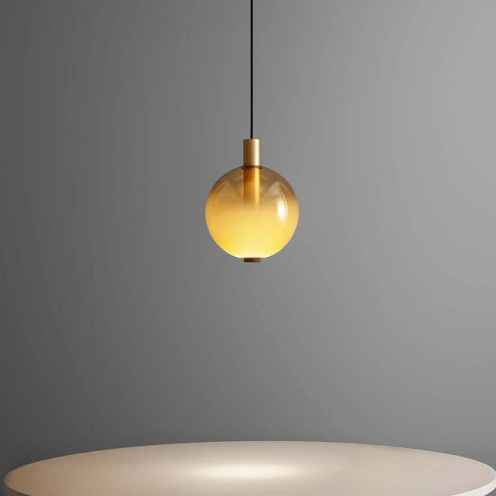 OLEV LED-Hängeleuchte BEAM STICK NUANCE, amber, Ø 20 cm, 927 günstig online kaufen