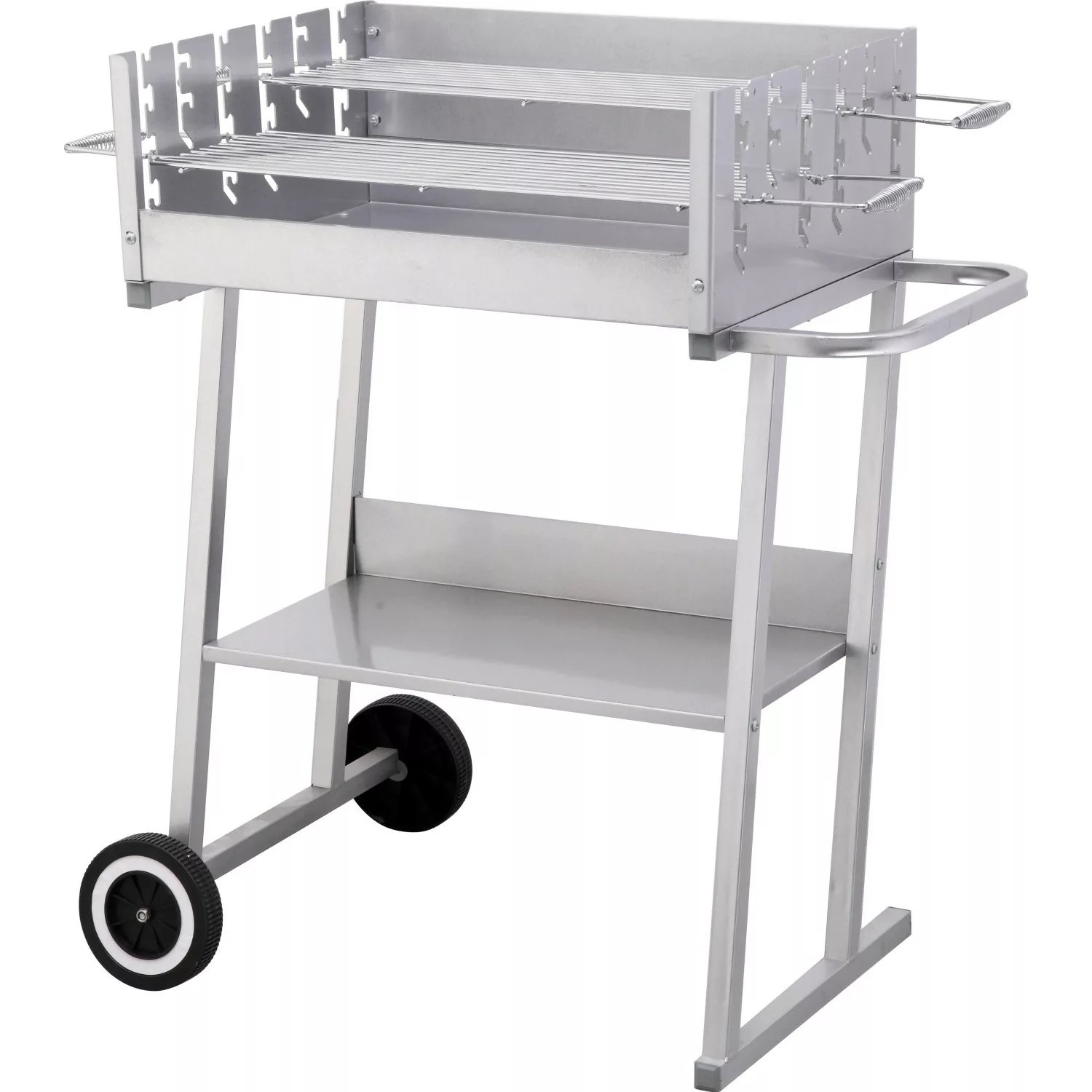 tepro Grillwagen Pasadena Holzkohlengrill 84 x 90 x 52 cm (B x H x T) Silbe günstig online kaufen